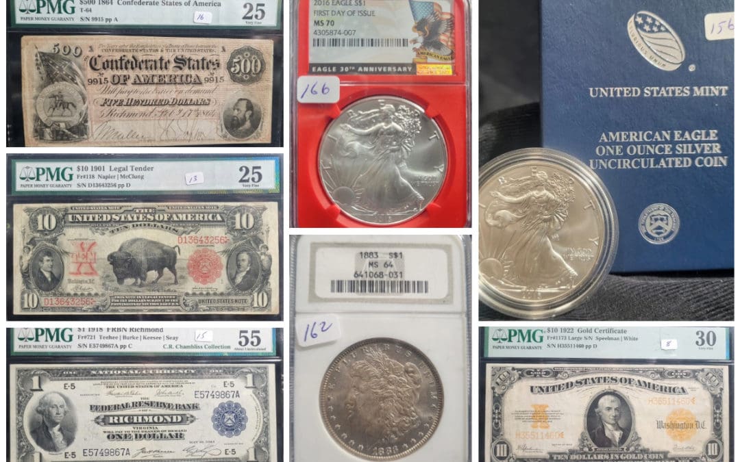 April 22 Online Only Coins, Currency and More Auction!!